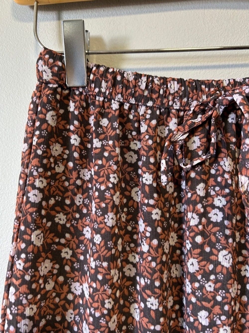 Aerie Midi Skirt Floral Tiered XS - Picture 3 of 12